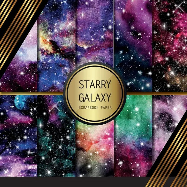 Scrapbook Paper: Starry Galaxy: Double Sided Craft Paper For Card Making, Origami & DIY Projects Scrapbooking Paper Pad - Paperback