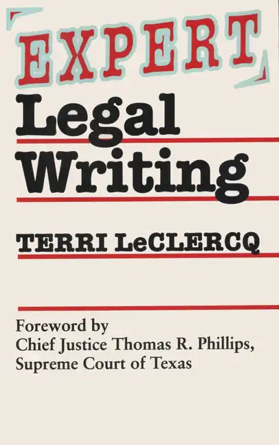 Expert Legal Writing - Paperback