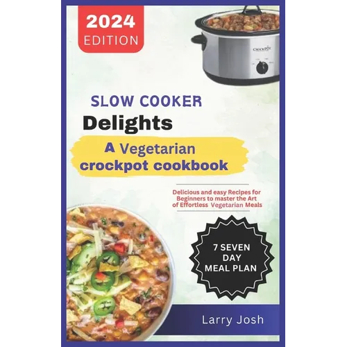 Slow Cooker Delights-A Vegetarian Crockpot Cookbook: Delicious and Easy Recipes for Beginners to Master the Art of Effortless Vegetarian Meals - Paperback