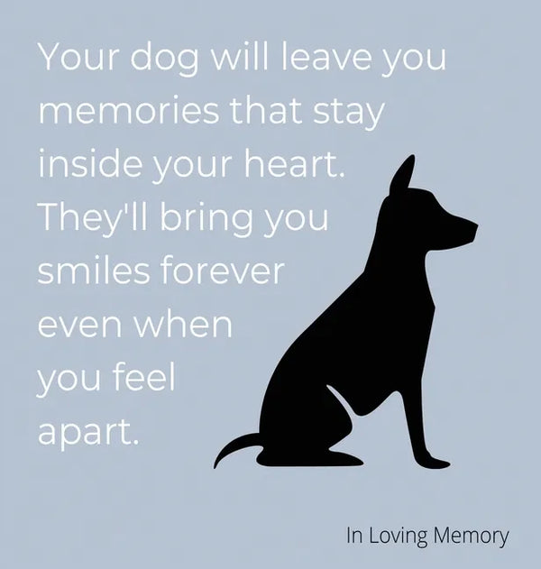 Condolence book for dogs (hardback cover) - Hardcover