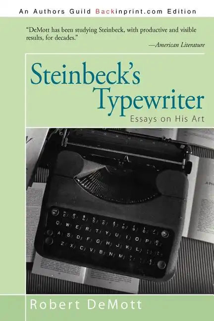Steinbeck's Typewriter: Essays on His Art - Paperback