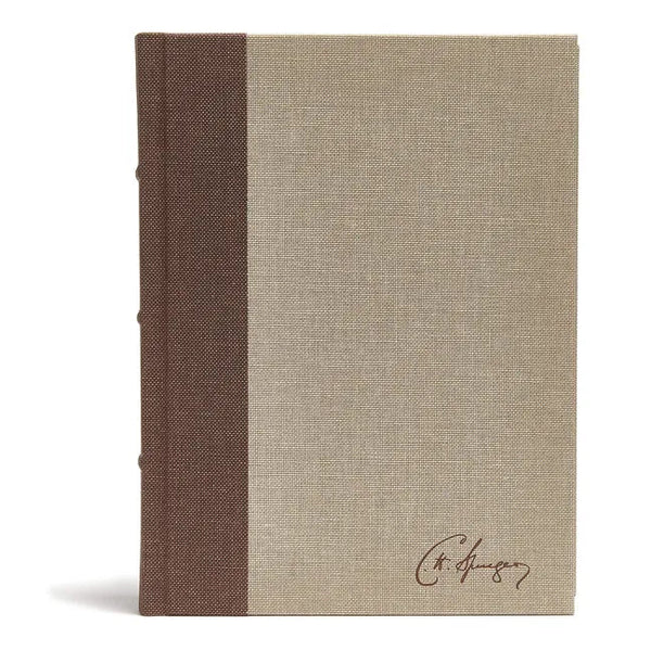 CSB Spurgeon Study Bible, Brown/Tan Cloth Over Board - Hardcover