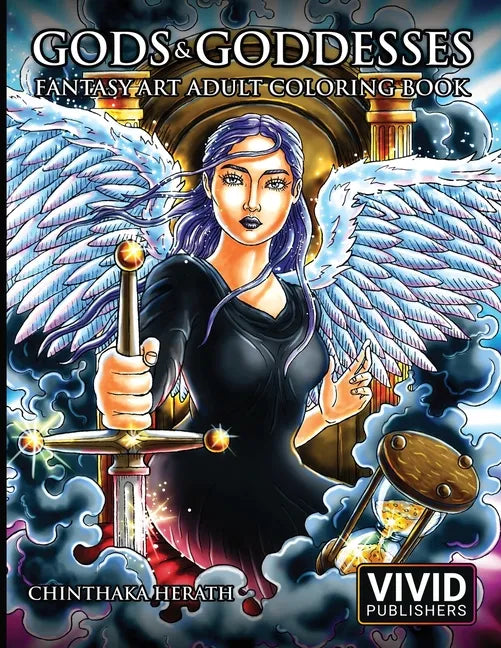 Gods & Goddesses - Fantasy Art Adult Coloring Book - Paperback