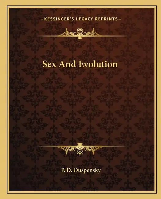 Sex and Evolution - Paperback