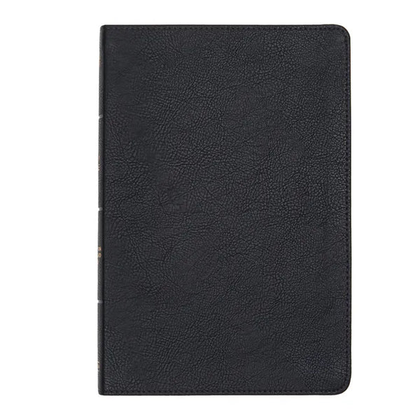 CSB Large Print Thinline Bible, Black Leathertouch - Imitation Leather