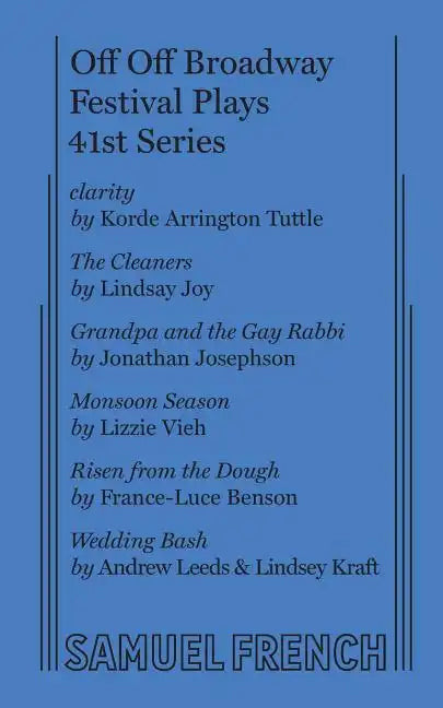 Off Off Broadway Festival Plays, 41st Series - Paperback