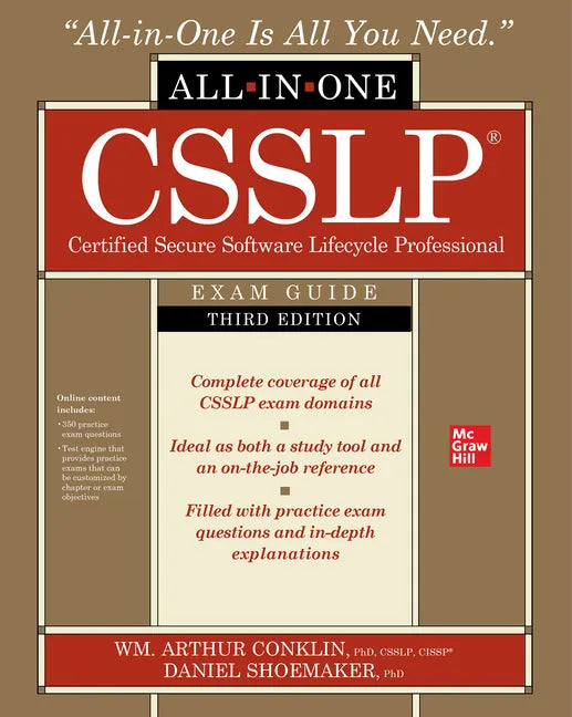 Csslp Certified Secure Software Lifecycle Professional All-In-One Exam Guide, Third Edition - Paperback