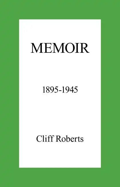 Memoir: 1895-1945 - Paperback