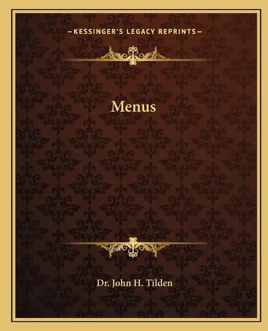 Menus - Paperback
