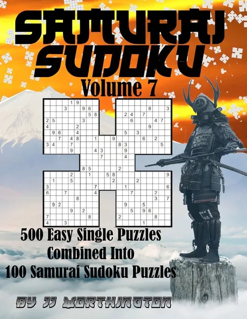 Sudoku Samurai Puzzles Large Print for Adults and Kids Easy: 500 Easy Sudoku Puzzles Combined to Make 100 Samurai Sudoku Puzzles - Paperback
