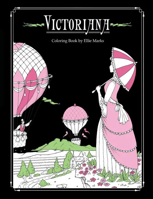 Victoriana: Coloring book by Ellie Marks - Paperback