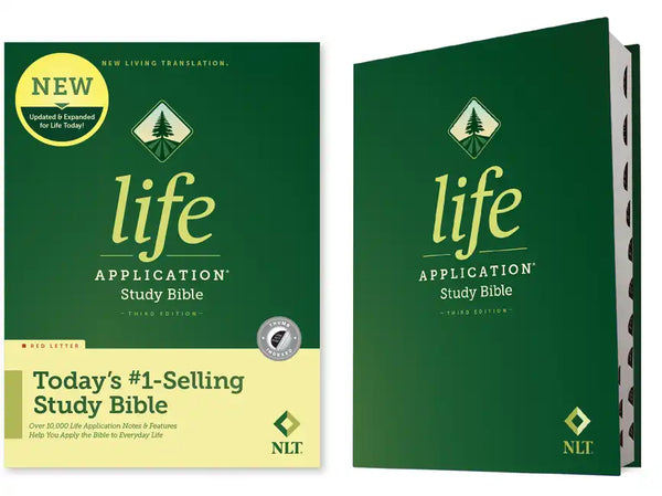 NLT Life Application Study Bible, Third Edition (Red Letter, Hardcover, Indexed) - Hardcover