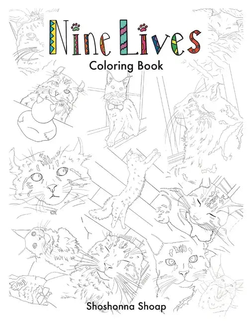 Nine Lives Coloring Book - Paperback