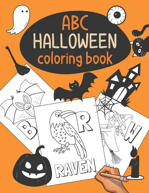 Halloween ABC Coloring Book: Color & Learn the Alphabet - Halloween Coloring Book for Kids - Paperback