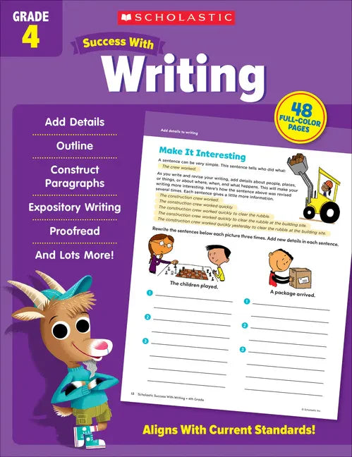 Scholastic Success with Writing Grade 4 Workbook - Paperback
