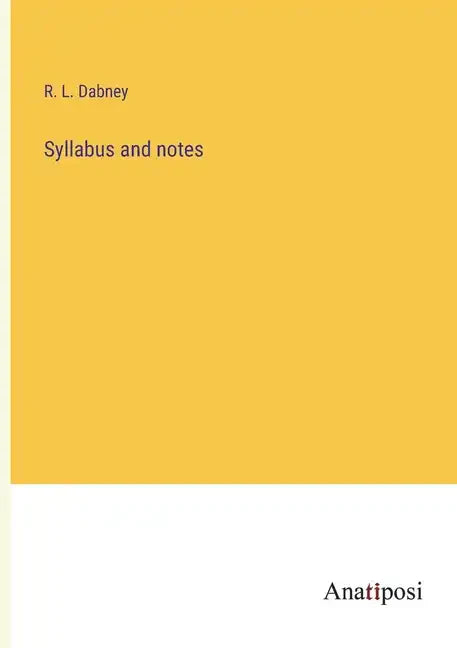 Syllabus and notes - Paperback