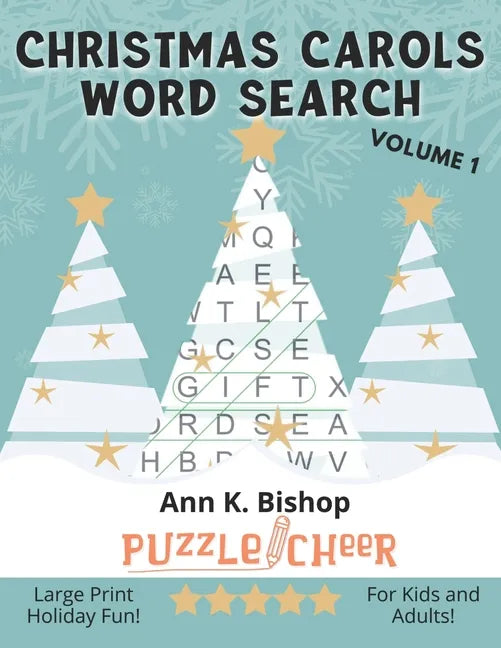 Christmas Carols Word Search, Vol 1: Large Print Holiday Puzzle Fun for Kids and Adults - Paperback