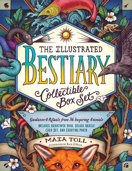 The Illustrated Bestiary Collectible Box Set: Guidance and Rituals from 36 Inspiring Animals; Includes Hardcover Book, Deluxe Oracle Card Set, and Car - Hardcover