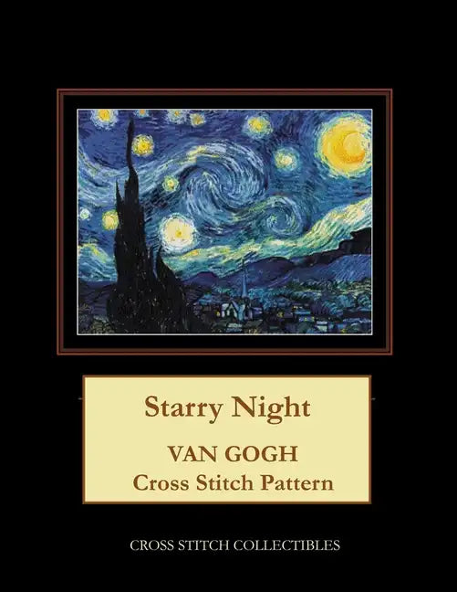 Starry Night: Van Gogh cross stitch pattern - Paperback