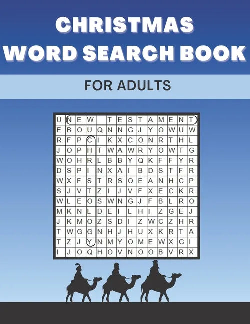 Christmas Word Search Book For Adults: Large Print Christian Puzzles Perfect Gift For Kids Colorbook 2 in 1 - Paperback