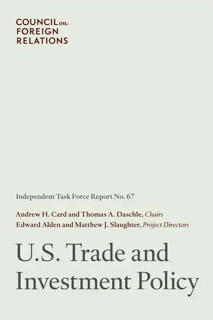 U.S. Trade and Investment Policy - Paperback