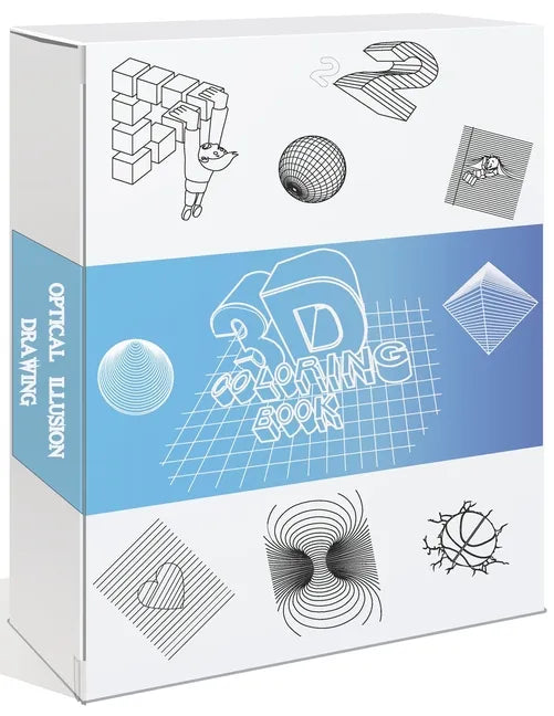 3D Coloring Book, Optical Illusion Drawing: How to Color 3D optical illusion_A cool Coloring Guide for Adults, Olders kids, teens, Teachers and studen - Paperback