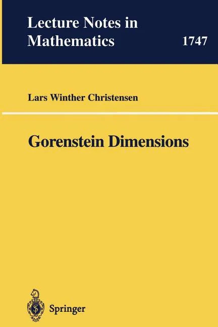 Gorenstein Dimensions - Paperback