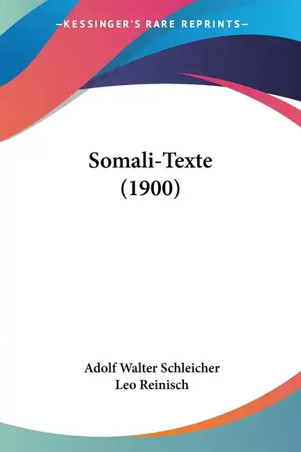 Somali-Texte (1900) - Paperback