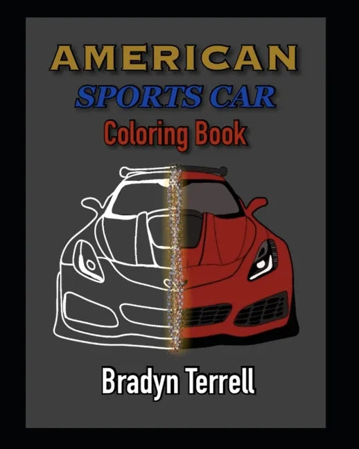 American Sports Car Coloring Book - Paperback