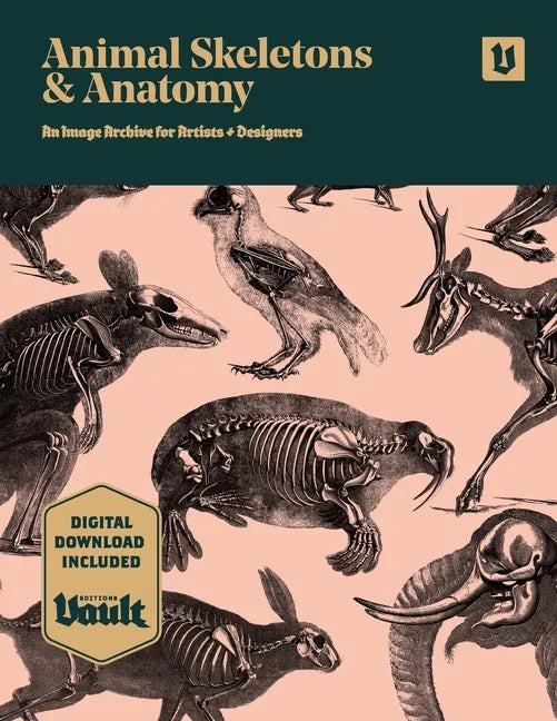 Animal Skeletons and Anatomy: An Image Archive for Artists and Designers - Paperback