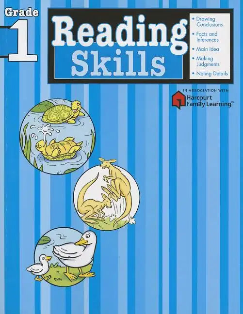 Reading Skills: Grade 1 (Flash Kids Harcourt Family Learning) - Paperback