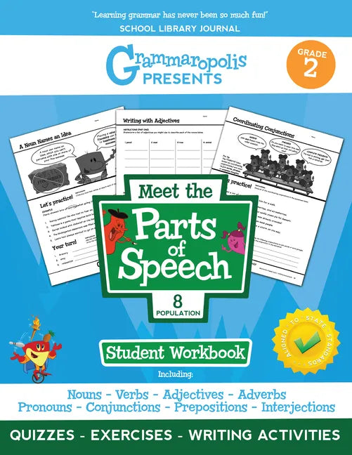 The Parts of Speech Workbook, Grade 2 - Paperback
