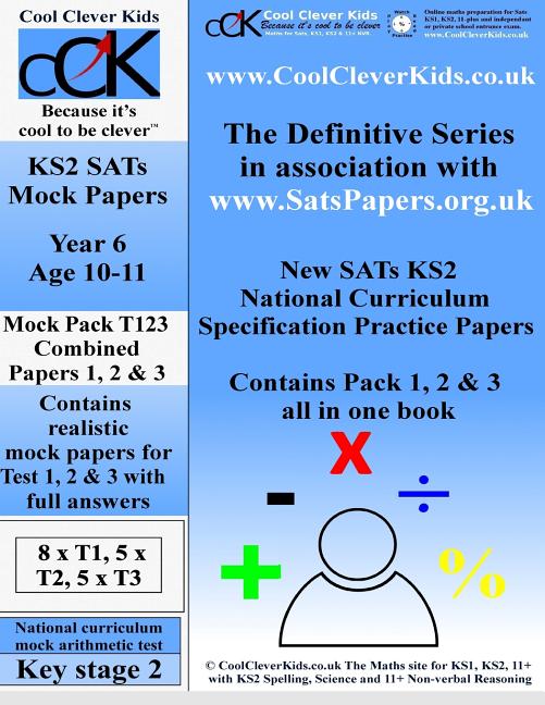 SATs KS2 Year 6 Maths Practice Test 1, 2 & 3 Combined Pack