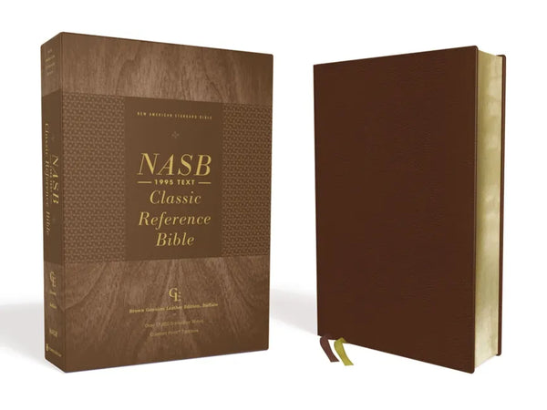 Nasb, Classic Reference Bible, Genuine Leather, Buffalo, Brown, Red Letter, 1995 Text, Comfort Print - Leather