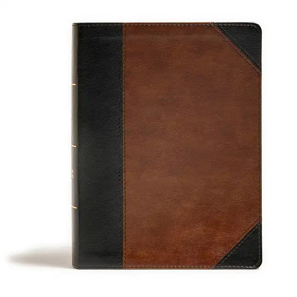 CSB Tony Evans Study Bible, Black/Brown Leathertouch, Indexed: Study Notes and Commentary, Articles, Videos, Easy-To-Read Font - Imitation Leather