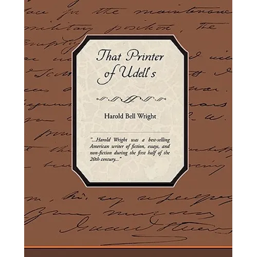 That Printer of Udell's - Paperback