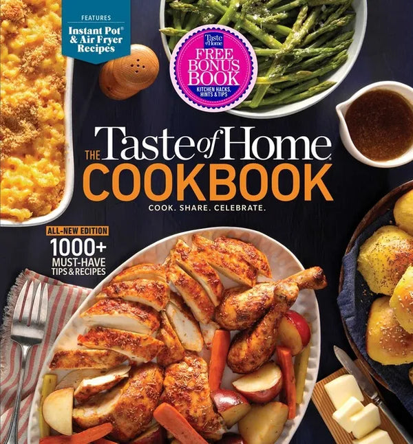 Taste of Home Fifth Edition Cookbook with Bonus Kitchen Hacks: 1000+ Recipes, Baking Techniques, Instant Pot & Air Fryer Chapter - 5-Ring Binder - Hardcover