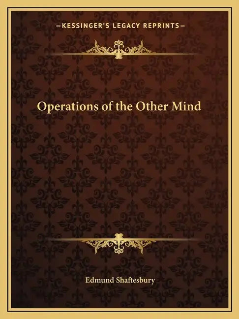 Operations of the Other Mind - Paperback