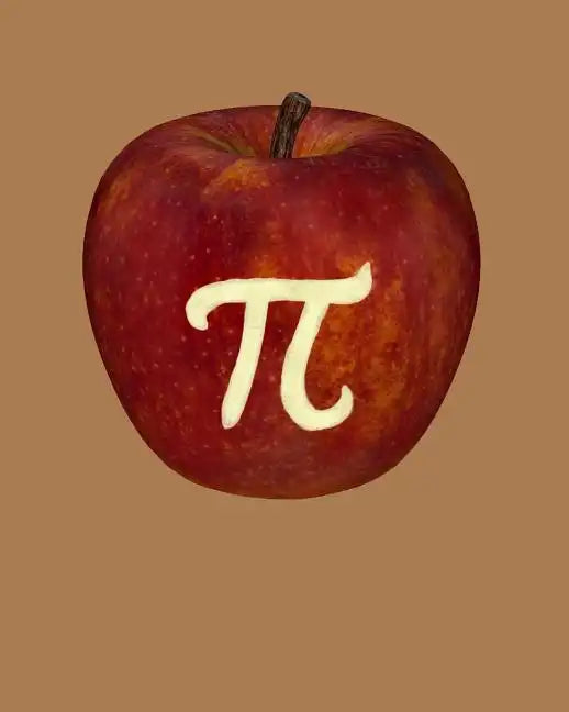 Apple Pi: Graph Paper for Math Students Teachers Professors - 4 Square to 1 Inch Grey Graph Paper - 150 pages 8x10 - Paperback