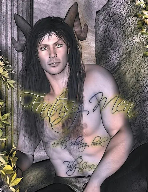 Fantasy Men Adult Coloring Book - Paperback