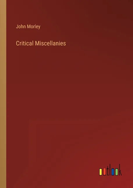 Critical Miscellanies - Paperback