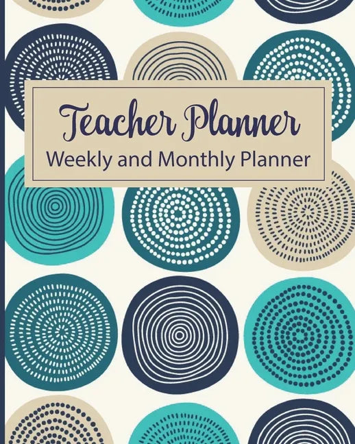 Teacher Planner Weekly and Monthly Planner: Undated Academic Year Calendar Lesson Planner and Organizer with Rose Gold and White Cover, Includes Adult - Paperback