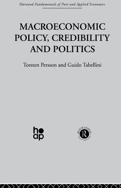 Macroeconomic Policy, Credibility and Politics - Paperback