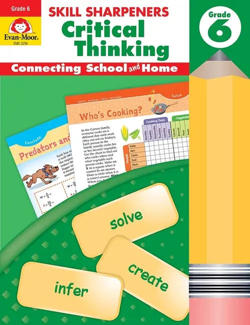 Skill Sharpeners: Critical Thinking, Grade 6 Workbook - Paperback