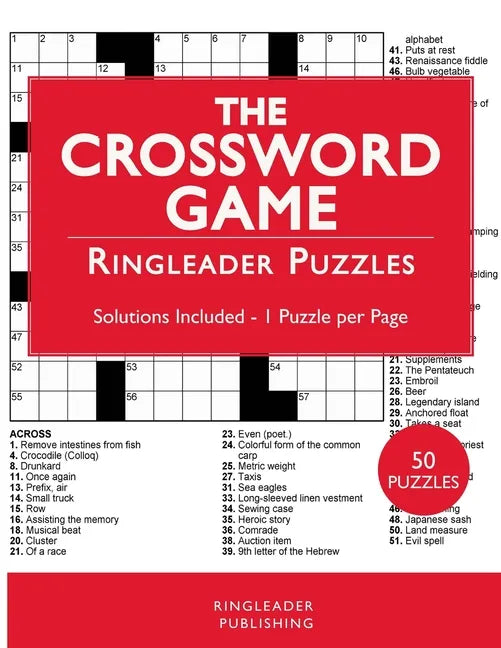 The Crossword Game: 50 Quick Crosswords To Challenge The Fastest Brains! - Paperback