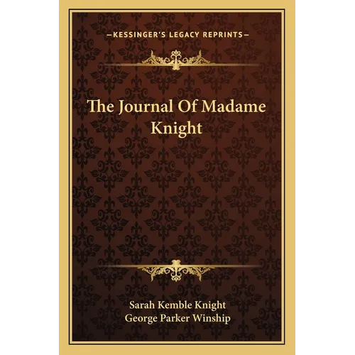 The Journal Of Madame Knight - Paperback