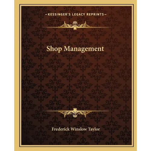 Shop Management - Paperback