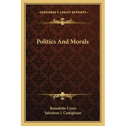 Politics And Morals - Paperback