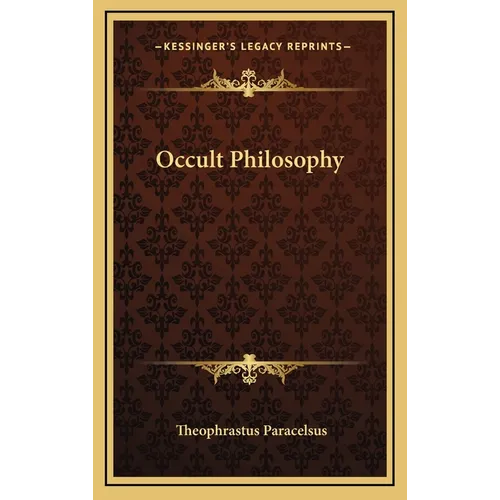 Occult Philosophy - Hardcover
