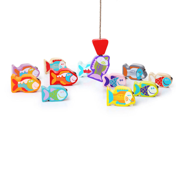 Wise Elk/Cubika Wooden Toy - Fishing Game